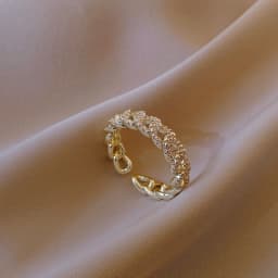 2025 New Luxury Zircon Twist Design Gold Silvery Colour Ring For Woman Fashion Korean Jewelry Wedding Party Unusual Finger Rings