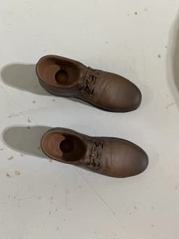 1/6 Male Leather Shoes Model Black Brown High Upper Boots Fit 12" Detachable Feet Action Figure Body Doll