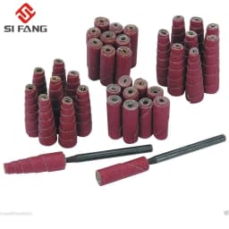 38mm 48mm Abrasive Sandpaper Grinding Head Sanding Cone Engine Porting Assortment Set Sleeve Sandpaper Roll With 1/4inch Shank