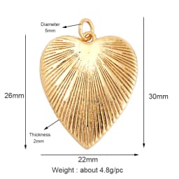 Dandelion Earth Star Heart Hand Cubic Zirconia CZ Paved Charm, 18K Real Gold Plated Colour , Craft Jewelry Supplies L87