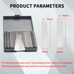 CNC Turning Tool Holder Shim Gasket Spacer Lathe 0.1mm 0.5mm 1.0mm 1.2mm 1.5mm Cutter Machine Tool Accessories