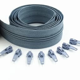 3#10 Meters Zipper By The Yard Nylon Coil Zippers with 20pcs Zipper Slider for Purses, Bags and Other Sewing Projects