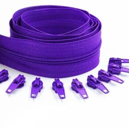 3#10 Meters Zipper By The Yard Nylon Coil Zippers with 20pcs Zipper Slider for Purses, Bags and Other Sewing Projects