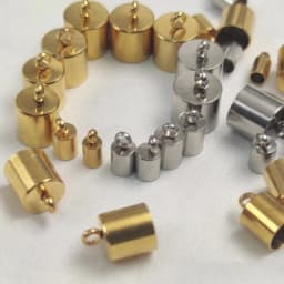 10pcs Lot Stainless Steel Silver Gold Clasps Cords End Caps Cord for Diy Jewelry Making Bracelet Necklace DIY Jewelry Findings