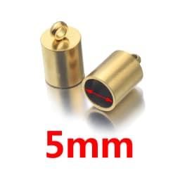 10pcs Lot Stainless Steel Silver Gold Clasps Cords End Caps Cord for Diy Jewelry Making Bracelet Necklace DIY Jewelry Findings