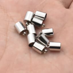 10pcs Lot Stainless Steel Silver Gold Clasps Cords End Caps Cord for Diy Jewelry Making Bracelet Necklace DIY Jewelry Findings