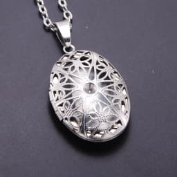 Copper Color Love Heart Locket Pendants for Women Men Openable Photo Frame Glossy Family Pet Picture Necklace Family Love Gift