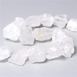 2-3cm Natural Clear White Quartz Beads Freeform Raw Minerals Crystal Nugget Stone Beads Gravel For Jewelry Making DIY 7-8Pcs