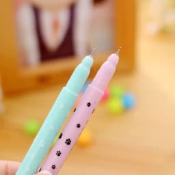 1pcs Random Korea Creative Cat Gel Pen Cute Japanese Style Stationery For Kids Fashion School Supplies Writing Pens