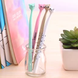 1pcs Random Korea Creative Cat Gel Pen Cute Japanese Style Stationery For Kids Fashion School Supplies Writing Pens
