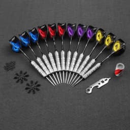 CyeeLife 18/20/22/28g Darts Steel Pet tail, aluminum rod, 50pcs rubber ring, 3pcs tail protector, grindstone, 12PCS/set