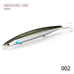 Hunthouse Tungsten Minnow Fishing Lure 135mm 21g Dynamic Balance Casting System Floating Wobblers Bait For Bass Blue Fish LW430