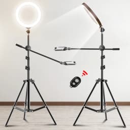 Selfie LED Ring Light With Adjustable Desk Phone Shooting Bracket Stand Photography ringlight Tripod Stand Boom Arm Youtube