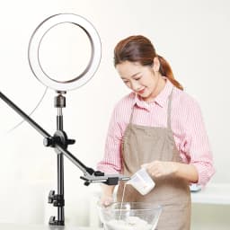 Selfie LED Ring Light With Adjustable Desk Phone Shooting Bracket Stand Photography ringlight Tripod Stand Boom Arm Youtube