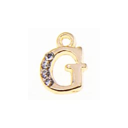10/26pcs 13*10mm Alloy inlaid rhinestones 26 Letter Charms Pendants for Women Necklace earring jewelry accessories model