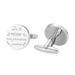 Personalized Custom Mens Shirt Cufflinks For Father Wedding Gift Customized Cuff Buttons Male Jewelry Sliver Suit Cufflink