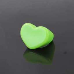 FishSheep Big Colorful Resin Heart Rings For Women Korean Geometric Transparent Shiny Acrylic Ring Girls Fashion Jewelry Gifts