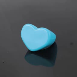 FishSheep Big Colorful Resin Heart Rings For Women Korean Geometric Transparent Shiny Acrylic Ring Girls Fashion Jewelry Gifts