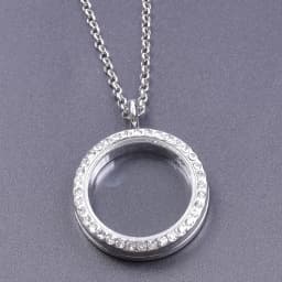 Heart Locket Pendant Necklace For Women Men Accessories Rhinestone Floating Lockets Charm Necklaces Fashion Jewelry Gift 3 Color
