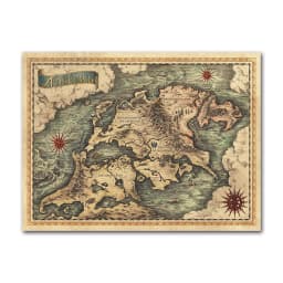 Banmu Middle Earth Retro Near Harad City Map Wall Art Poster Vintage Map Wall Canvas Paintings Livingroom Home Decor