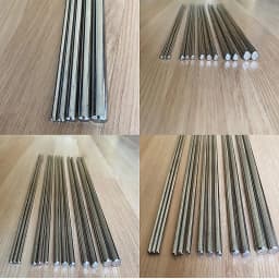 1/5PCS 2/2.5/3/4/5/6/8/10/14MM Stainless Steel Solid Round Rods Axis Linear Shaft Bearing 125-500mm Long
