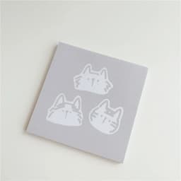 50 Sheets Cartoon Brief Strokes Cute Cat Memo Pad Simple Style Kawaii Message Paper Student To Do List Notes School Stationery