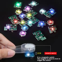 DIY Modeling Magnetic Control LED Lamp Magnetron Switch Animation Figure Plus Light Model Wireless Light With Battery 1pc