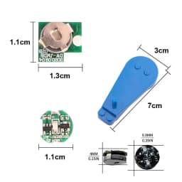 DIY Modeling Magnetic Control LED Lamp Magnetron Switch Animation Figure Plus Light Model Wireless Light With Battery 1pc