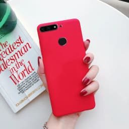 Pure Color Case for Huawei Y6 Prime 2018 Y5 Y6 Y7 Prime Y9 2018 P20 P9 P10 Mate 20 Lite Honor 10 9 Lite 7X 8X Soft Silicon Case