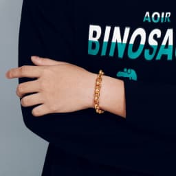 "O" Chain Luxury Stainless Steel Bracelet Men's High Quality Simple Chunky Link Wholesale Dropshipping Gift