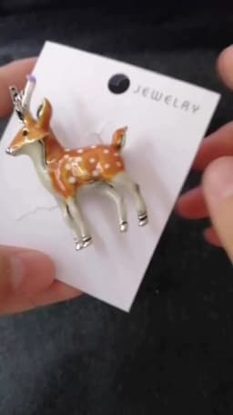 3 Colors Cute Small Deer Brooches for Women Bucks Sika Deer Animal Brooch Pin Coat Accessories Gift