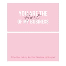10-30pcs Pink Double Sided Thank You Cards For Small Business Gift Card Party Decoration Supplies Greeting Cards