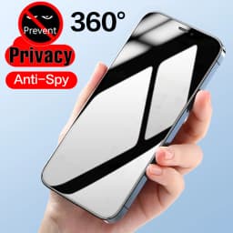 1-3Pcs 360° Privacy Screen Protector for iPhone 17 Air 16 15 14 Plus 13 12 mini 11 Pro X XS MAX XR Anti Spy Peep Tempered Glass