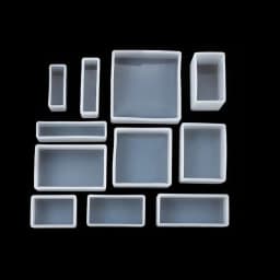 Cuboid Cube Resin Moulds Crystal Epoxy DIY Jewelry Pendant Storage Tray Square Rectangular Casting Accessories Silicone Mold