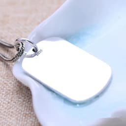 Buyee 925 Sterling Silver Big Pendant Necklace Smooth Light Flat Silver Bullion Unique Necklace for Man Boy Rock Punk Jewelry