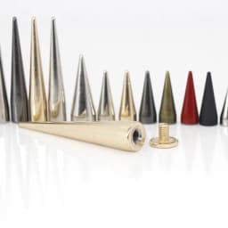 10pcs Metal Punk Spikes Cone Bullet Studs Rivets for Leather Craft Bag Garment Clothing Shoes DIY Parts Accessories