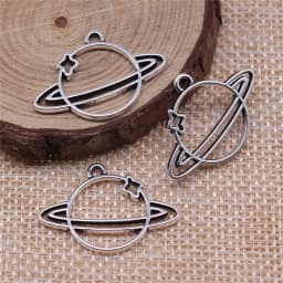 WYSIWYG 10pcs 27x19mm 3 Colors Universe Charms Pendant For Jewelry Making DIY Jewelry Findings