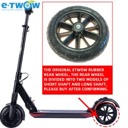 Original Etwow Rubber Rear Wheel for E-twow S2 Electric Scooter 24V Master 36VBooster Plus 48V GT
