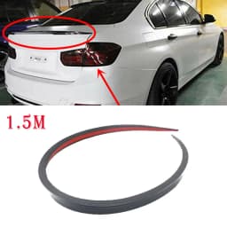 Universal 1.2M 1.5M Soft Car Rear Roof Trunk Spoiler Rear Wing Lip Trim Sticker Car Spoiler