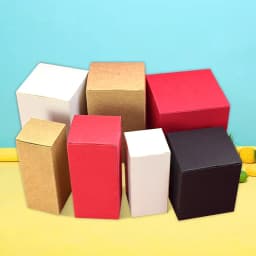 100pcs Brown Kraft Paper Box For Packaging Handmade Soap Packing Box Small Gift Package Party Craft Gift Boxes