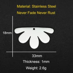10pcs/lot 316 Stainless Steel Geometric Moon Star Waterdrop DIY Earring Connector Charm Wholesale Factory Price