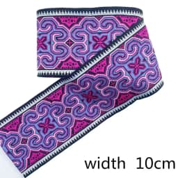 Embroidery Ethnic Jacquard Webbing Woven Tape Lace Ribbon Trim Width 10cm Tribal Boho DIY Garment Bag Accessories