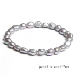 Natural Freshwater Pearl Bracelets Elegant Baroque Pearls Beaded Bracelet for Women Men Elastic Chain Fine Jewelry Wedding Gifts