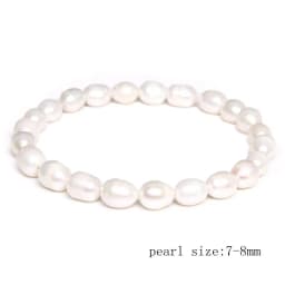 Natural Freshwater Pearl Bracelets Elegant Baroque Pearls Beaded Bracelet for Women Men Elastic Chain Fine Jewelry Wedding Gifts