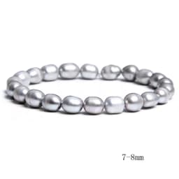 Natural Freshwater Pearl Bracelets Elegant Baroque Pearls Beaded Bracelet for Women Men Elastic Chain Fine Jewelry Wedding Gifts