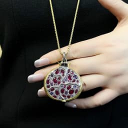 Chain Necklace Pomegranate,Summer Brand New Fine Jewelry Europe 925 Sterling Silver Gift For Women