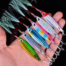 1pc Metal Jig Fishing Lure Sea Jig Weights 7g 10g 15g 20g 30g Trolling Saltwater Jigs Lures Artificial Jigging Fish Tackle Pike