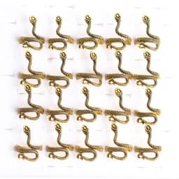 10pcs/lot Men Retro Punk Snake Rings For Women Antique Siver Color Opening Adjustable Jewelry Party Gifts
