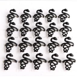 10pcs/lot Men Retro Punk Snake Rings For Women Antique Siver Color Opening Adjustable Jewelry Party Gifts