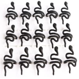 10pcs/lot Men Retro Punk Snake Rings For Women Antique Siver Color Opening Adjustable Jewelry Party Gifts